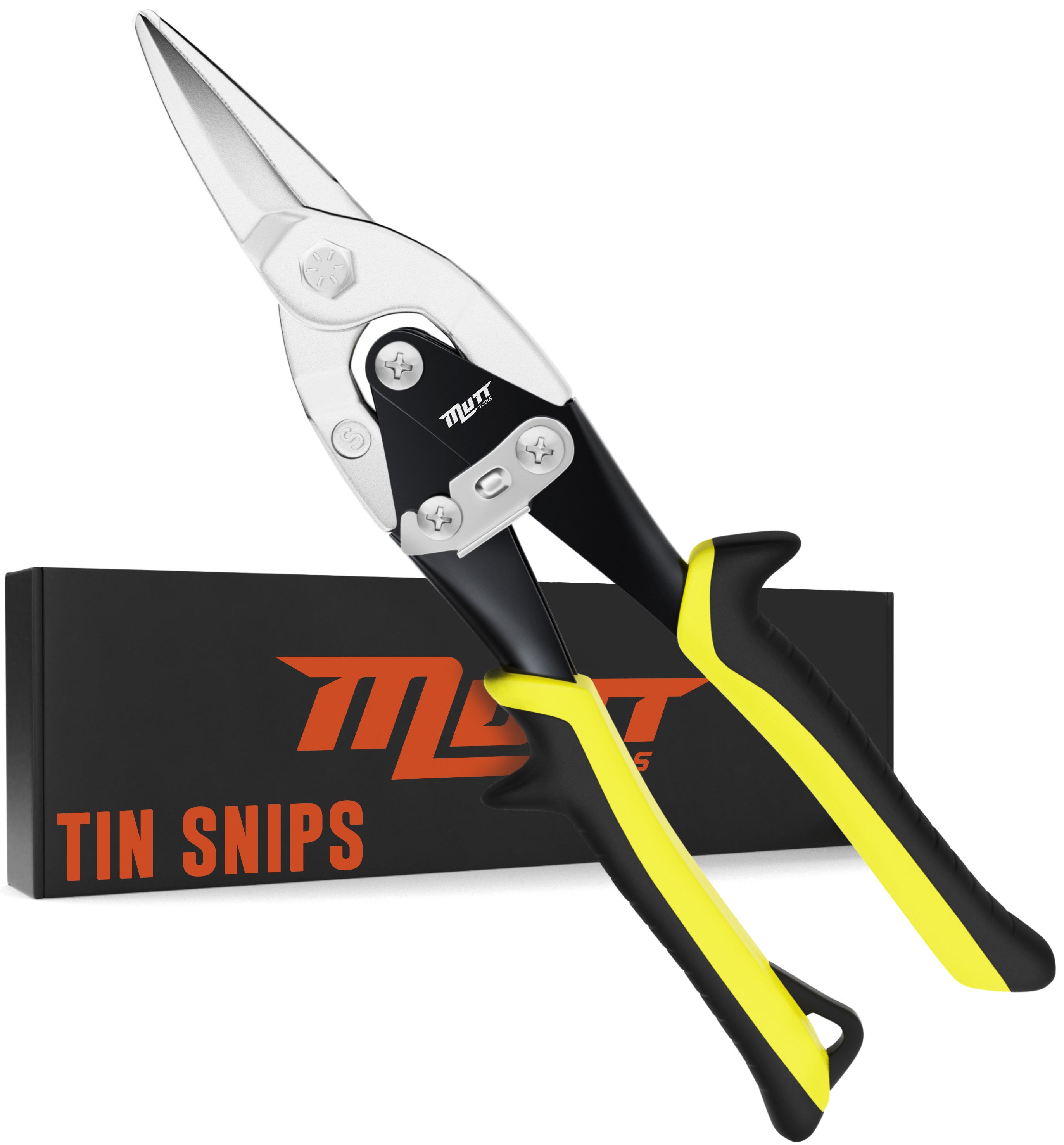 10 Inch Straight Cut Tin Snip | Heavy Duty Chrome Molybdenum Snips