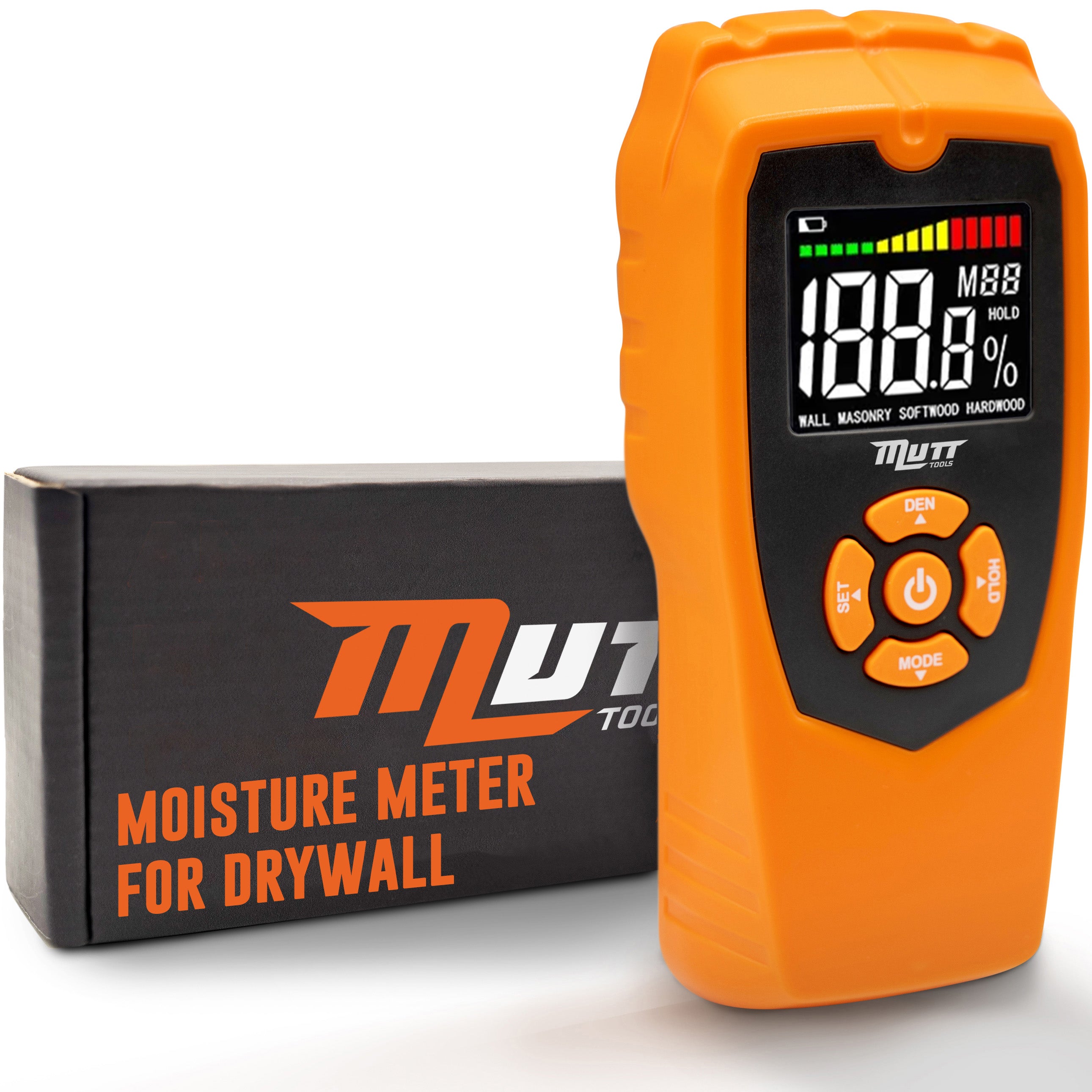Pinless Moisture Meter | Non-Destructive Wood Moisture Meter for Walls, Drywall, Wood and Masonry