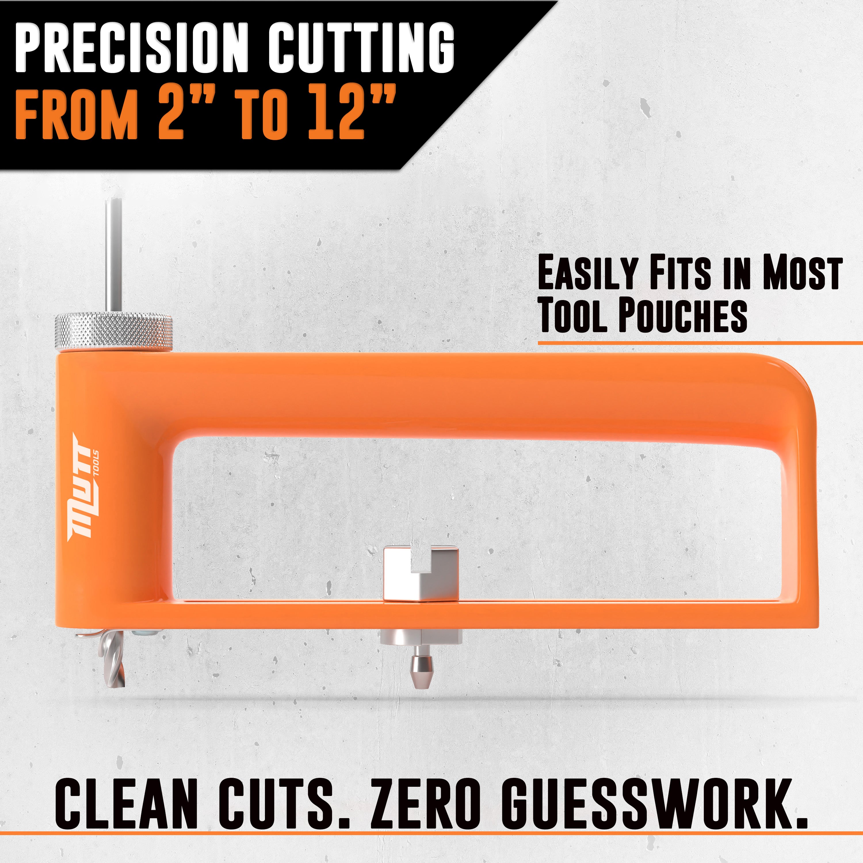 Adjustable Sheet Metal Hole Cutter – Cut 2 – 12" Holes in 24ga Steel and 26ga Stainless Steel