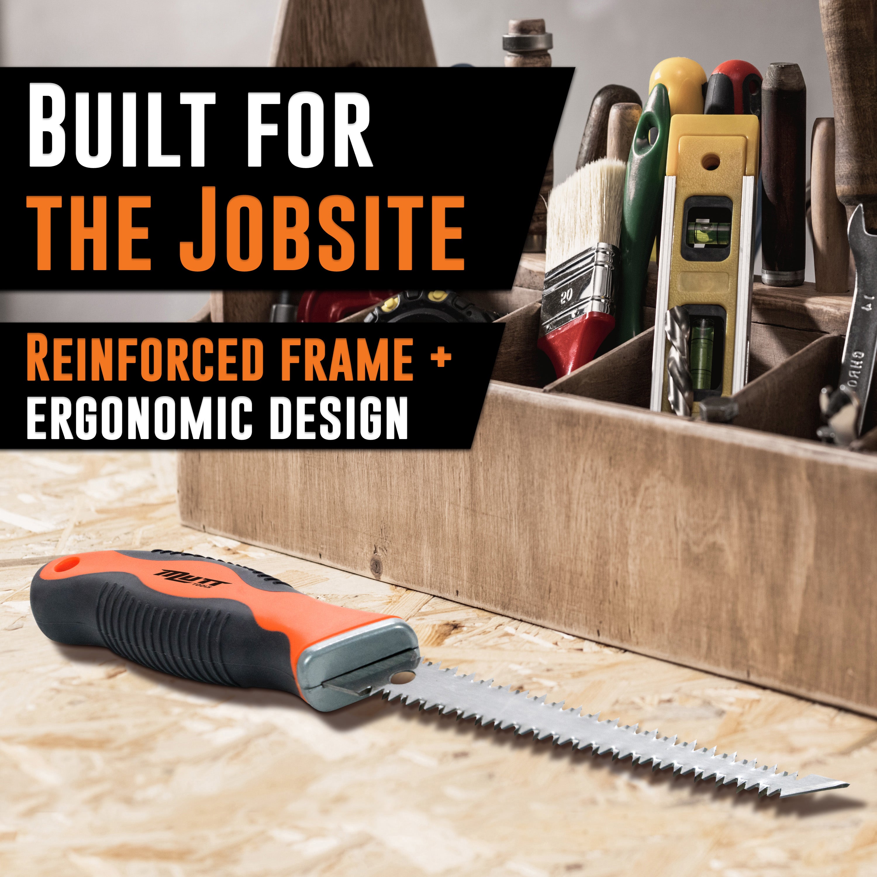 Double Sided Drywall Saw – 6" Drywall Jab Saw with Ergonomic Grip
