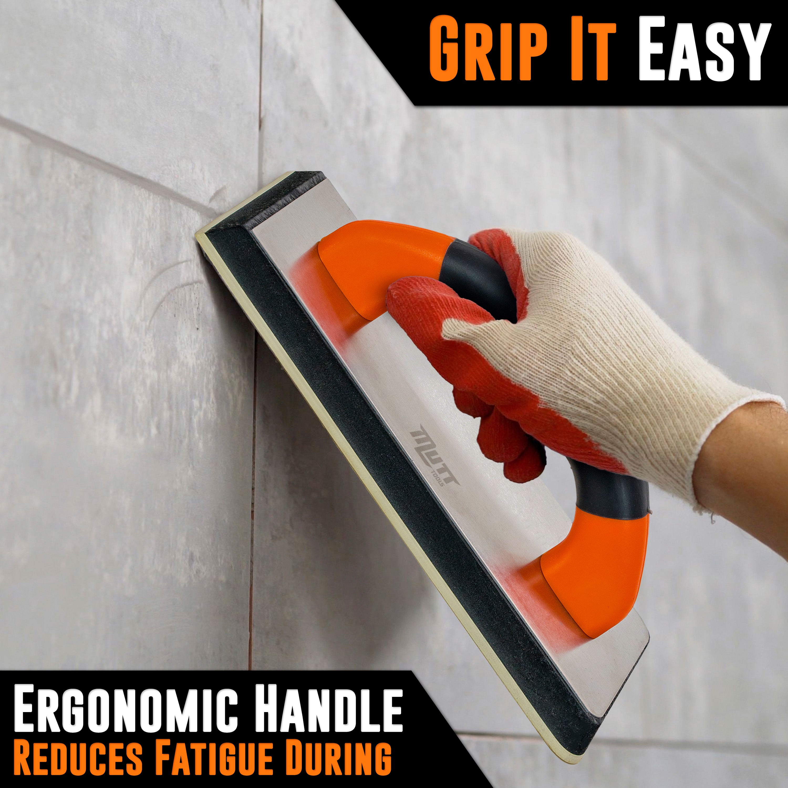 Rubber Grout Float – 9.5” x 4 Inch Grout Float for Tile – Grout Trowel for Tile, Grouting Floatubber Grout Float