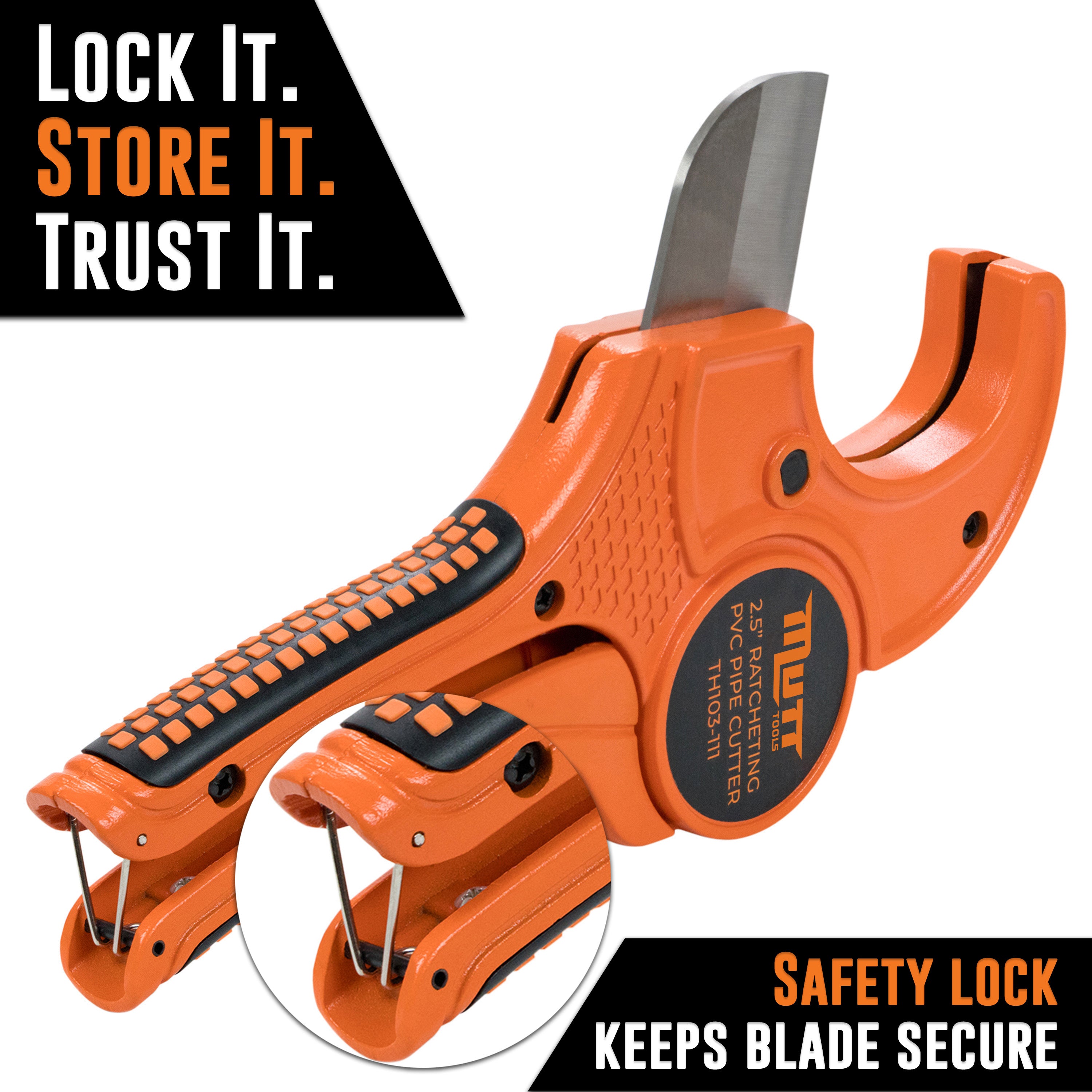 2.5 Inch PVC Pipe Cutter – 2.5" Ratcheting PVC Cutter – PVC Cutter Tool
