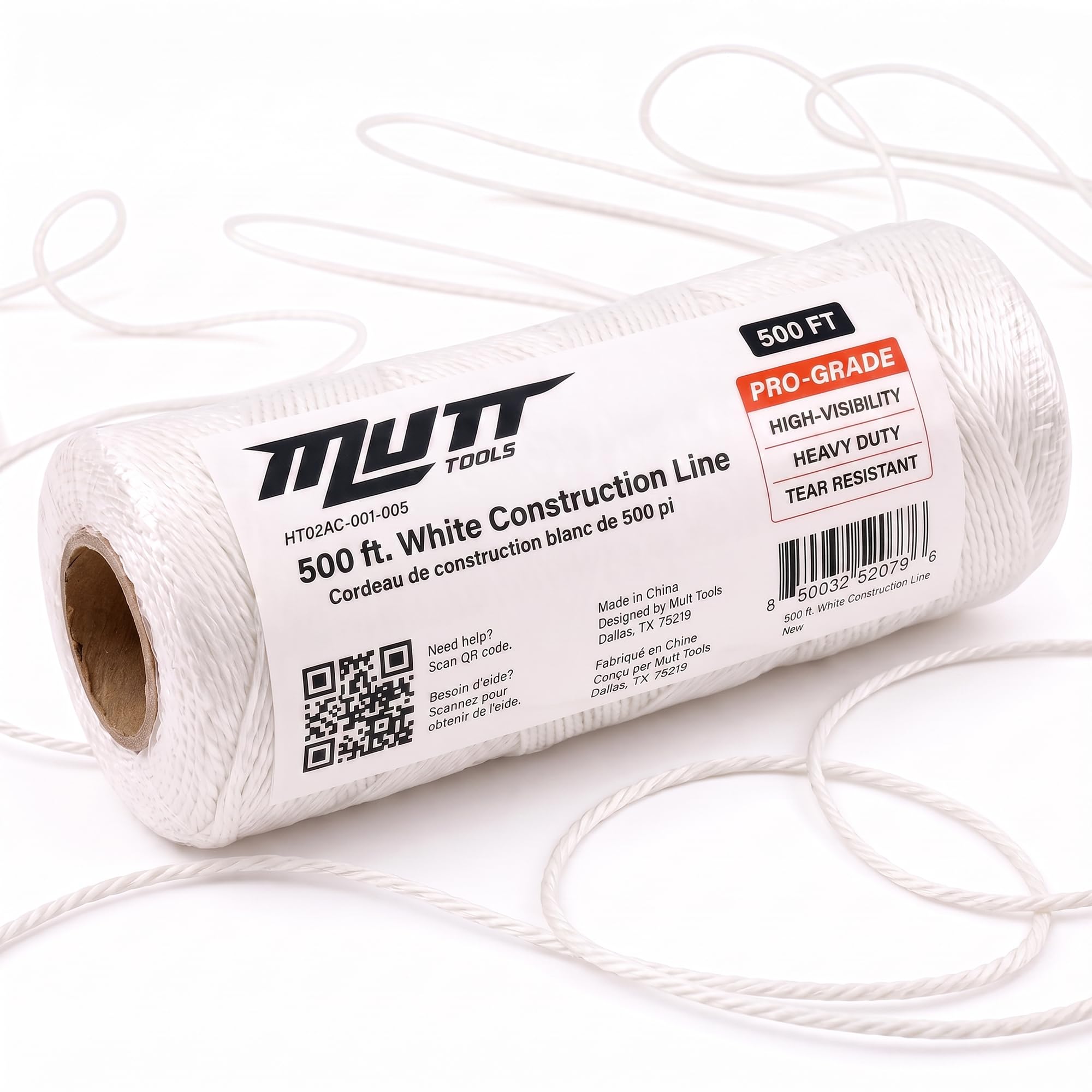 Mutt Tools #18 Braided Nylon Mason Construction String Line