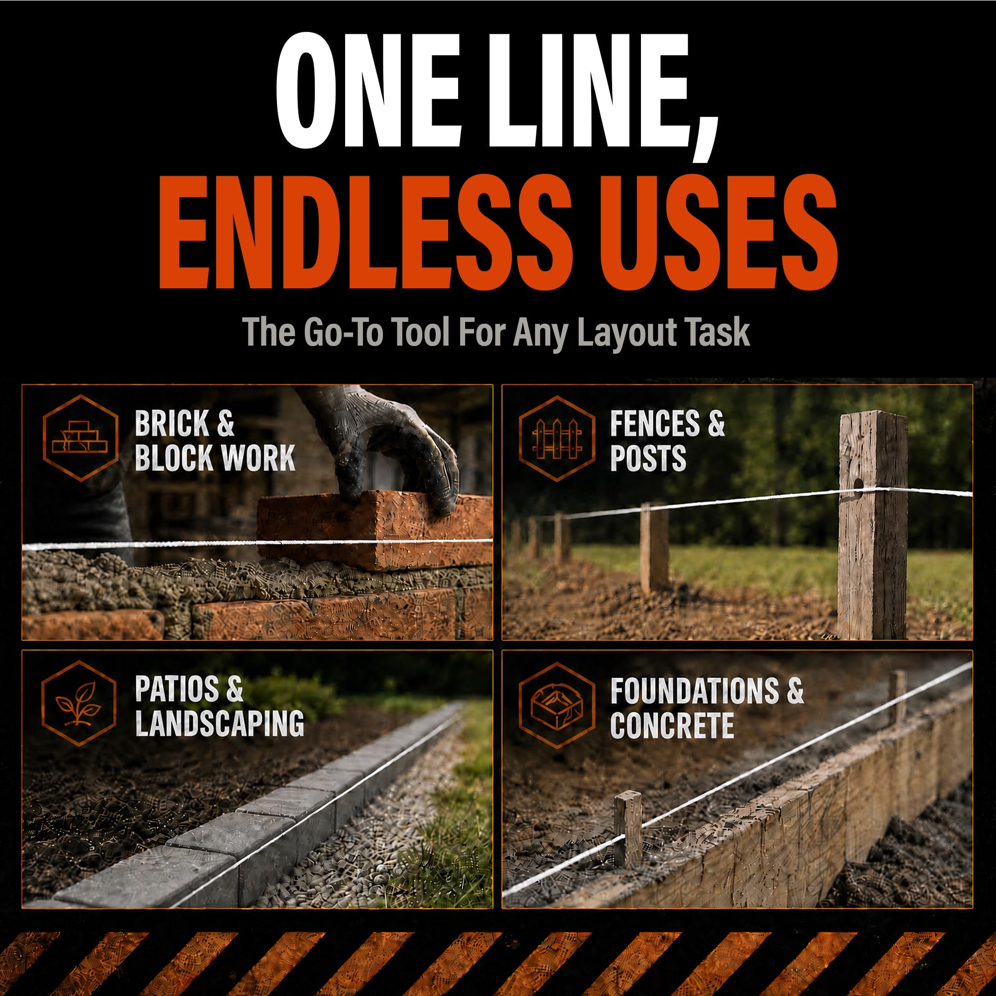 Mutt Tools #18 Braided Nylon Mason Construction String Line