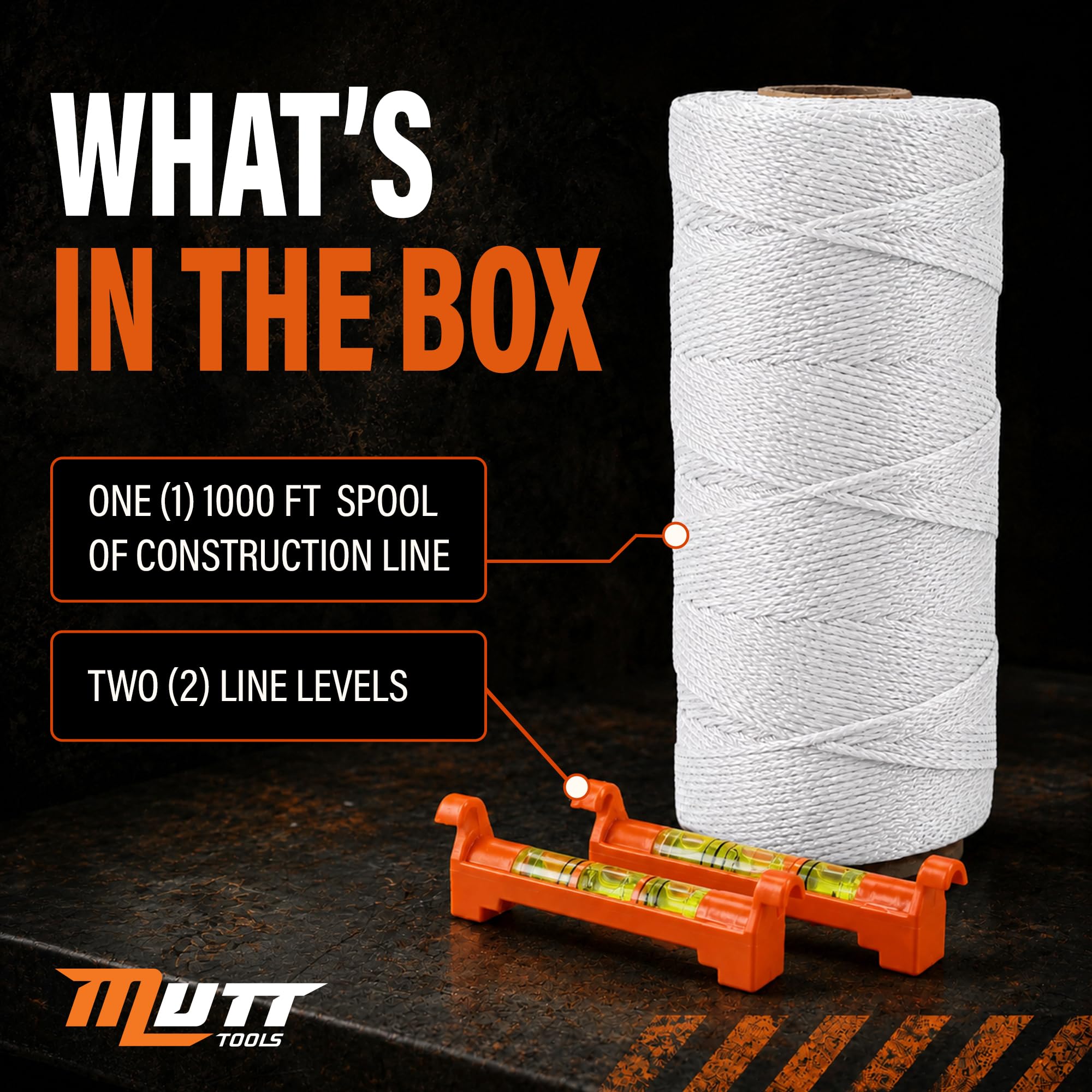 Mutt Tools #18 Braided Nylon Mason Construction String Line
