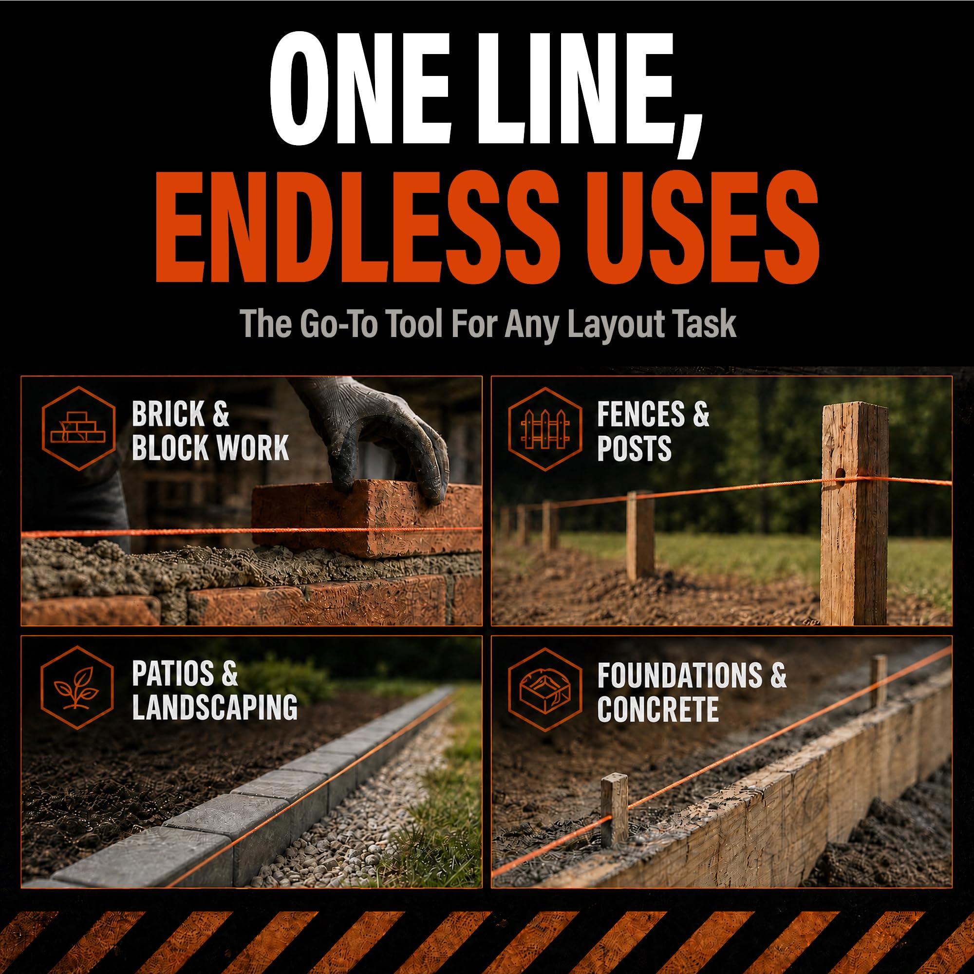 Mutt Tools #18 Braided Nylon Mason Construction String Line