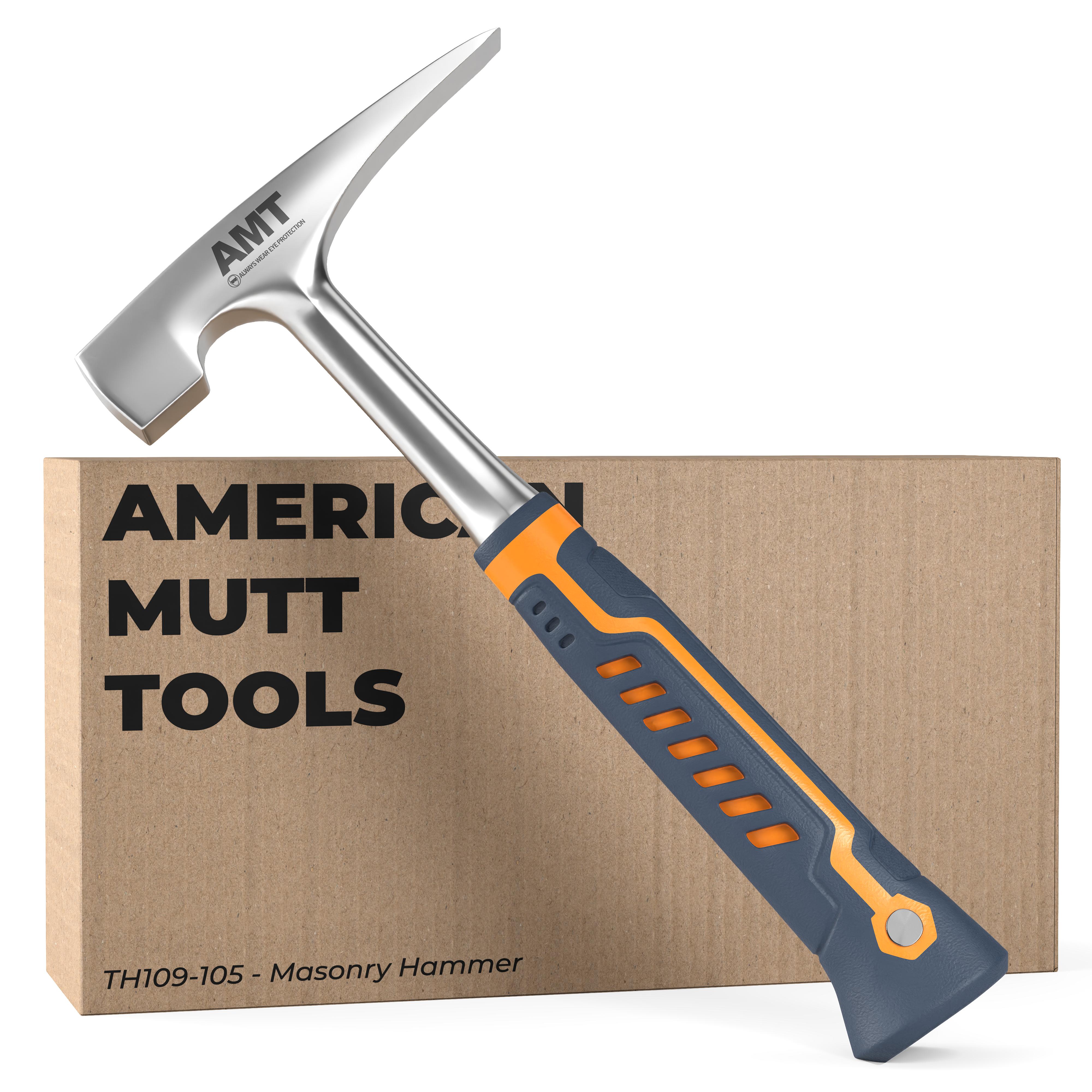 20oz Masonry Hammer with Ergonomic Handle for Stone Work Mutt Tools