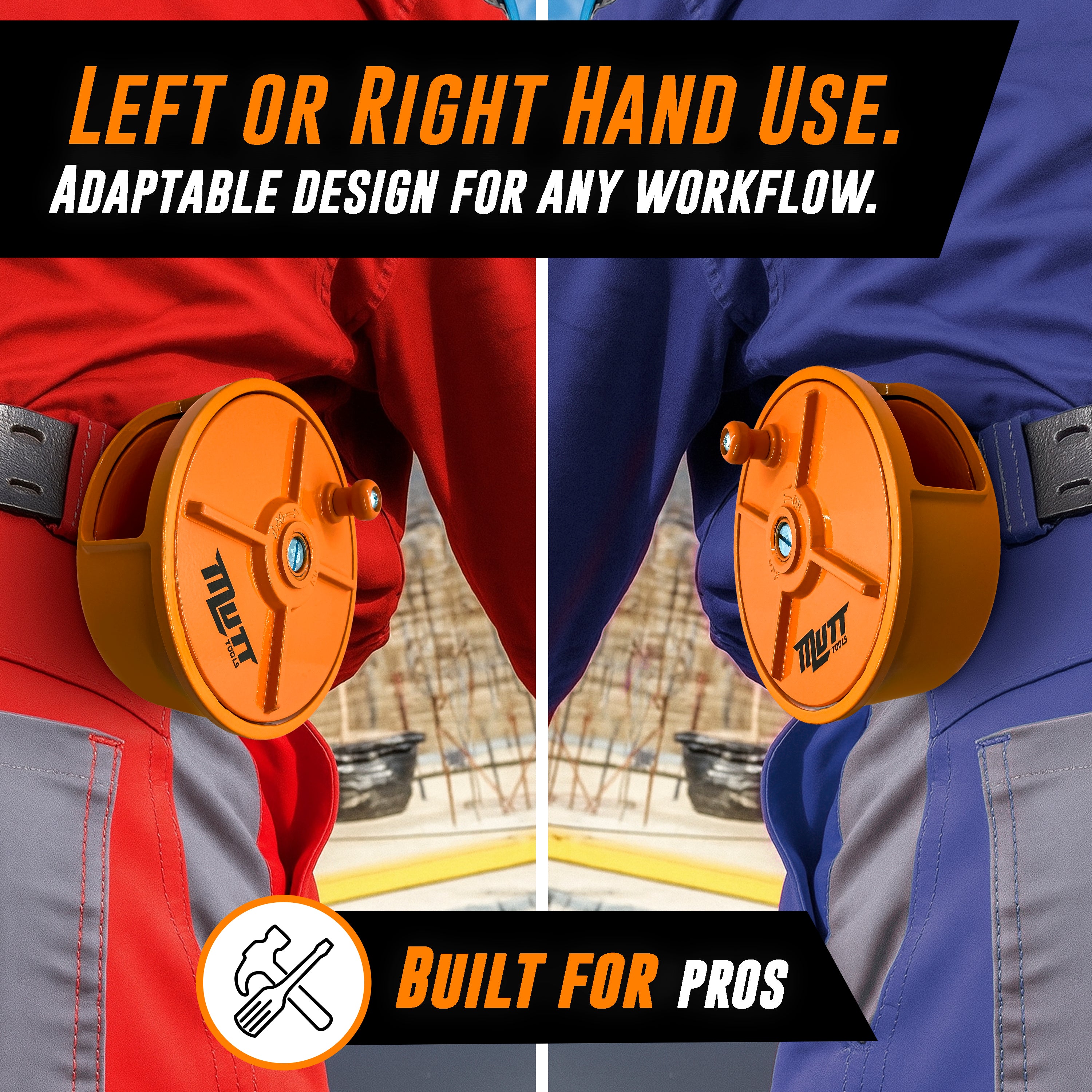 Aluminum Tie Wire Reel with Belt Loops – Fits 12–18 Gauge Tie Wire Rolls Up to 3.5 lbs – Lightweight Dispenser for Ironworkers, Rodbusters, and Rebar Tying