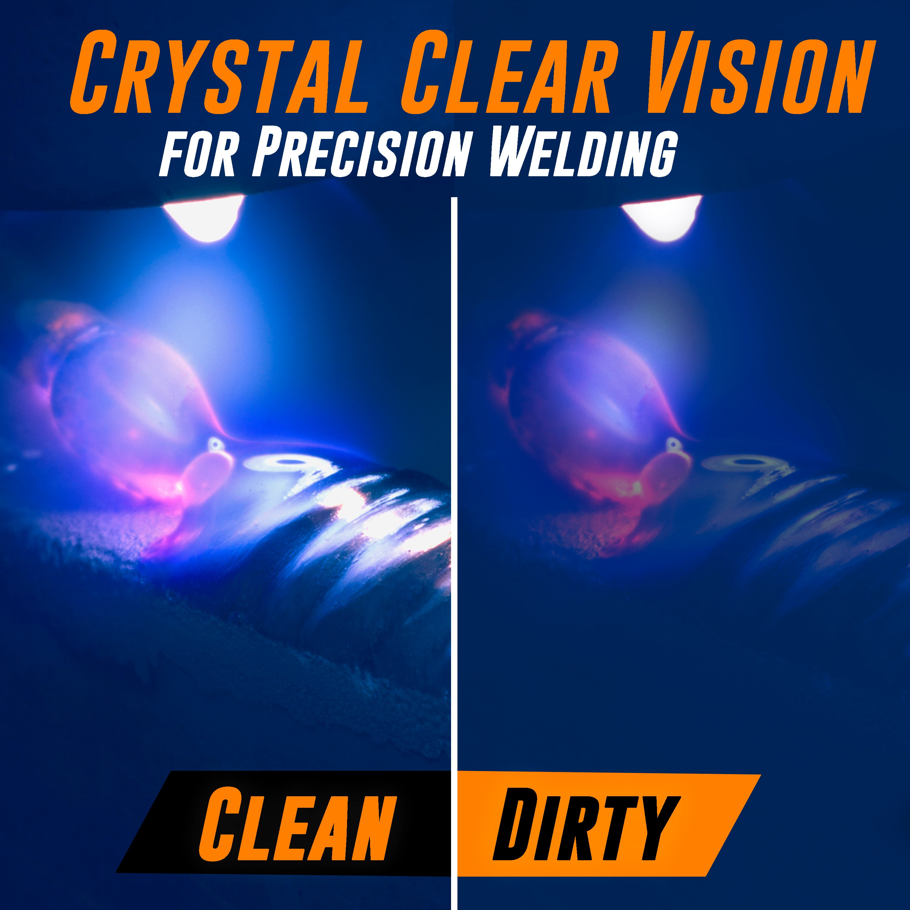 Clear Welding Lenses 2x4.25" – .04” Thick 2x4 Clear Welding Lens, 25 Pack