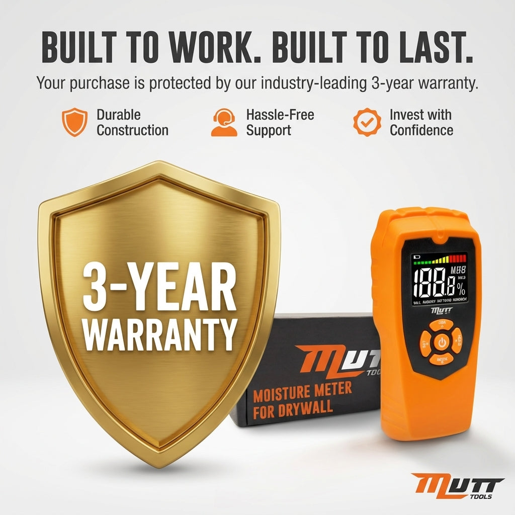 Pinless Moisture Meter | Non-Destructive Wood Moisture Meter for Walls, Drywall, Wood and Masonry