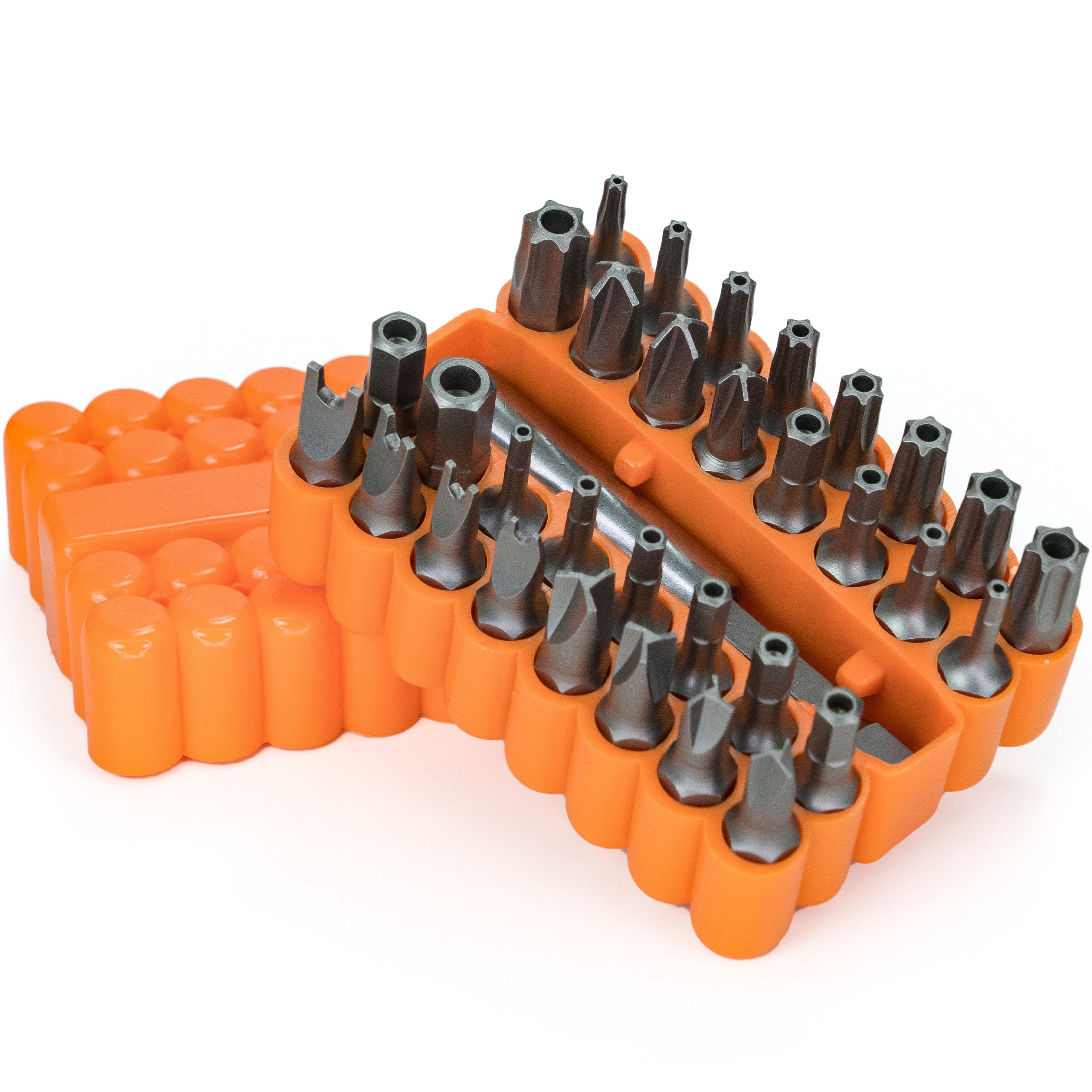 33pc Security Bit Set – Includes Security Torx, Metric and SAE Hex, Torq, Spanner Bit Set and Triwing
