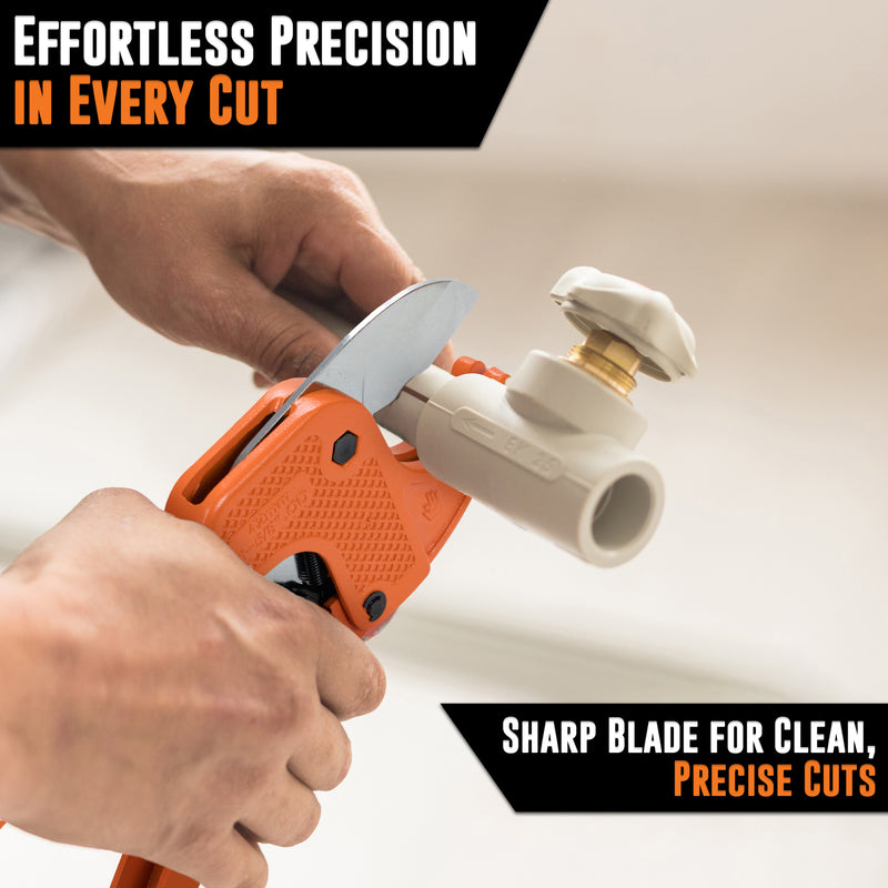 1.5” PVC Pipe Cutter – Heavy Duty Ratcheting PVC Cutter