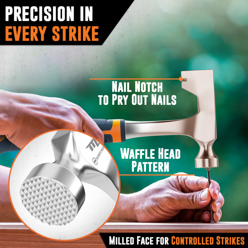 Drywall Hammer Hatchet – 14 Oz Hammer for Drywall – Lath Hammer