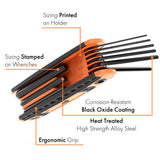 25pc Folding Allen and Torx Wrench Set | Includes Metric, SAE Hex Key Sets and Star Keys