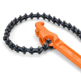 Chain Wrench Heavy Duty – Fits 1-1/2” to 6” Pipes and Filters – Chain Pipe Wrench and Chain Oil Filter Wrench