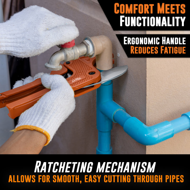 1.5” PVC Pipe Cutter – Heavy Duty Ratcheting PVC Cutter