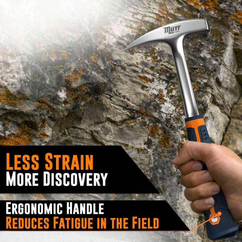 Rock Hammer – Heavy Duty 22oz Rock Pick Hammer – Rock Hammer Geology Tools, Geology Hammer