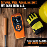 Pinless Moisture Meter | Non-Destructive Wood Moisture Meter for Walls, Drywall, Wood and Masonry