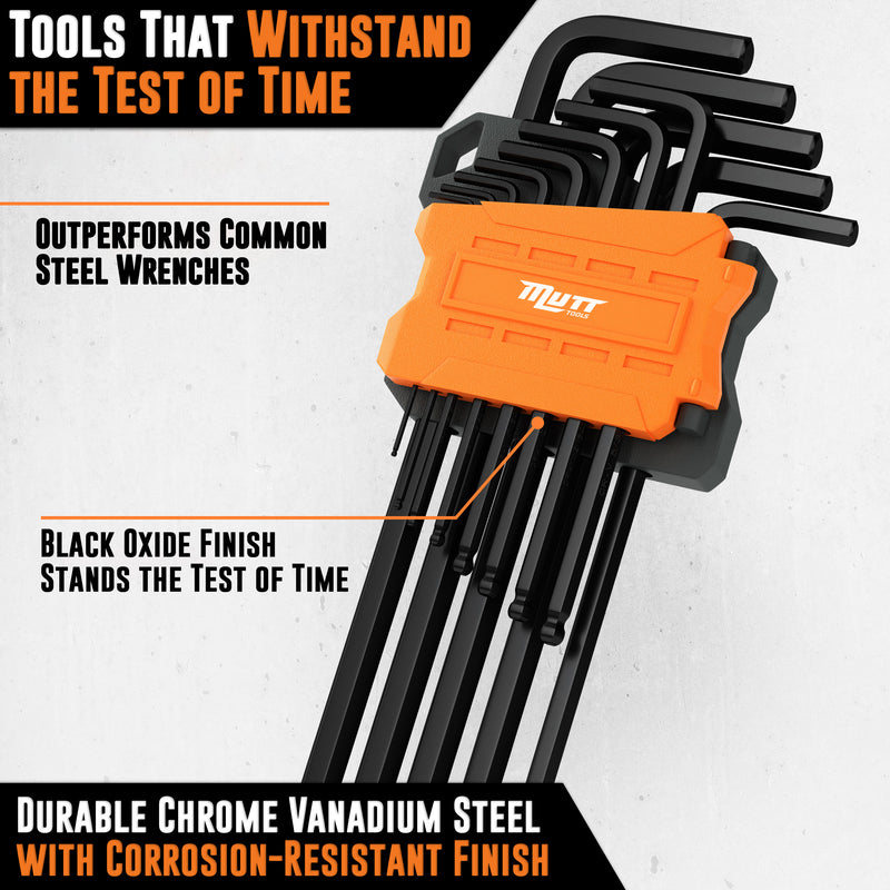 35pc L-Key Allen Wrench Set | Includes SAE, Metric and Torx Ball End Hex Key Sets