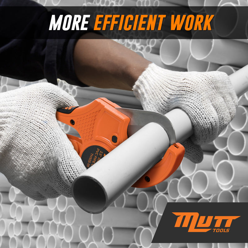 2.5 Inch PVC Pipe Cutter – 2.5" Ratcheting PVC Cutter – PVC Cutter Tool