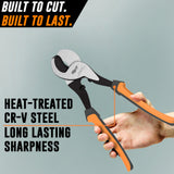 10 Inch Cable Cutters - Heavy Duty Cable Cutter for Aluminum, Copper and Communications Cable
