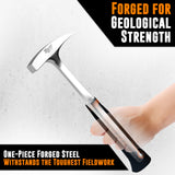 Rock Hammer – Heavy Duty 22oz Rock Pick Hammer – Rock Hammer Geology Tools, Geology Hammer