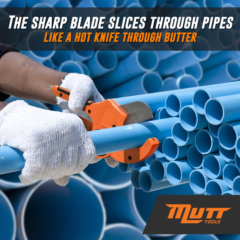 2.5 Inch PVC Pipe Cutter – 2.5" Ratcheting PVC Cutter – PVC Cutter Tool