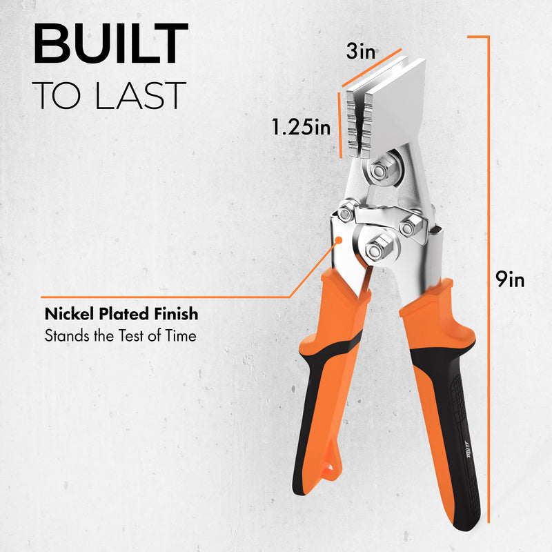 3" Sheet Metal Hand Seamer | Sheet Metal Bender with 1/4" Depth Markings