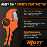 2.5 Inch PVC Pipe Cutter – 2.5" Ratcheting PVC Cutter – PVC Cutter Tool