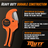 2.5 Inch PVC Pipe Cutter – 2.5" Ratcheting PVC Cutter – PVC Cutter Tool