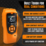 Pinless Moisture Meter | Non-Destructive Wood Moisture Meter for Walls, Drywall, Wood and Masonry
