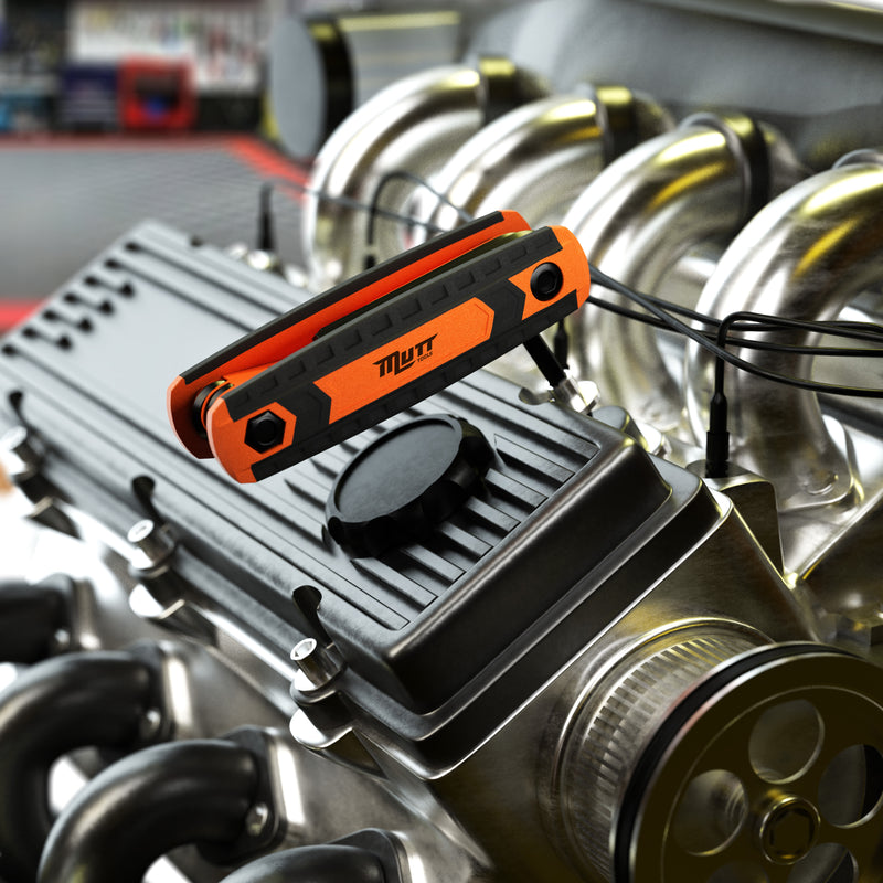 25pc Folding Allen and Torx Wrench Set | Includes Metric, SAE Hex Key Sets and Star Keys