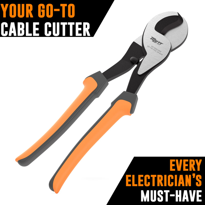 10 Inch Cable Cutters - Heavy Duty Cable Cutter for Aluminum, Copper and Communications Cable
