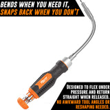 Flexible Ratcheting Screwdriver Set with Integrated Bit Holder