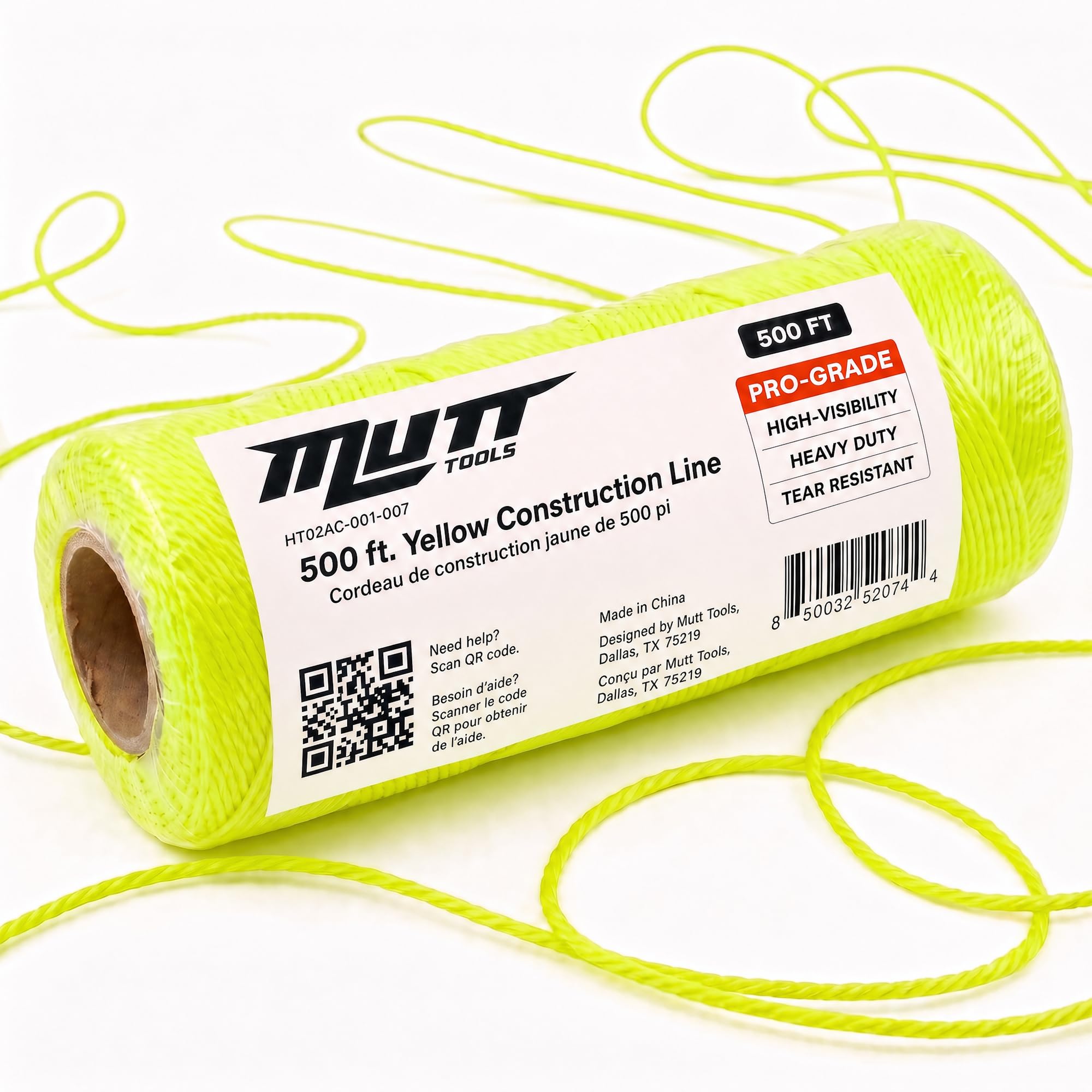 Mutt Tools #18 Braided Nylon Mason Construction String Line