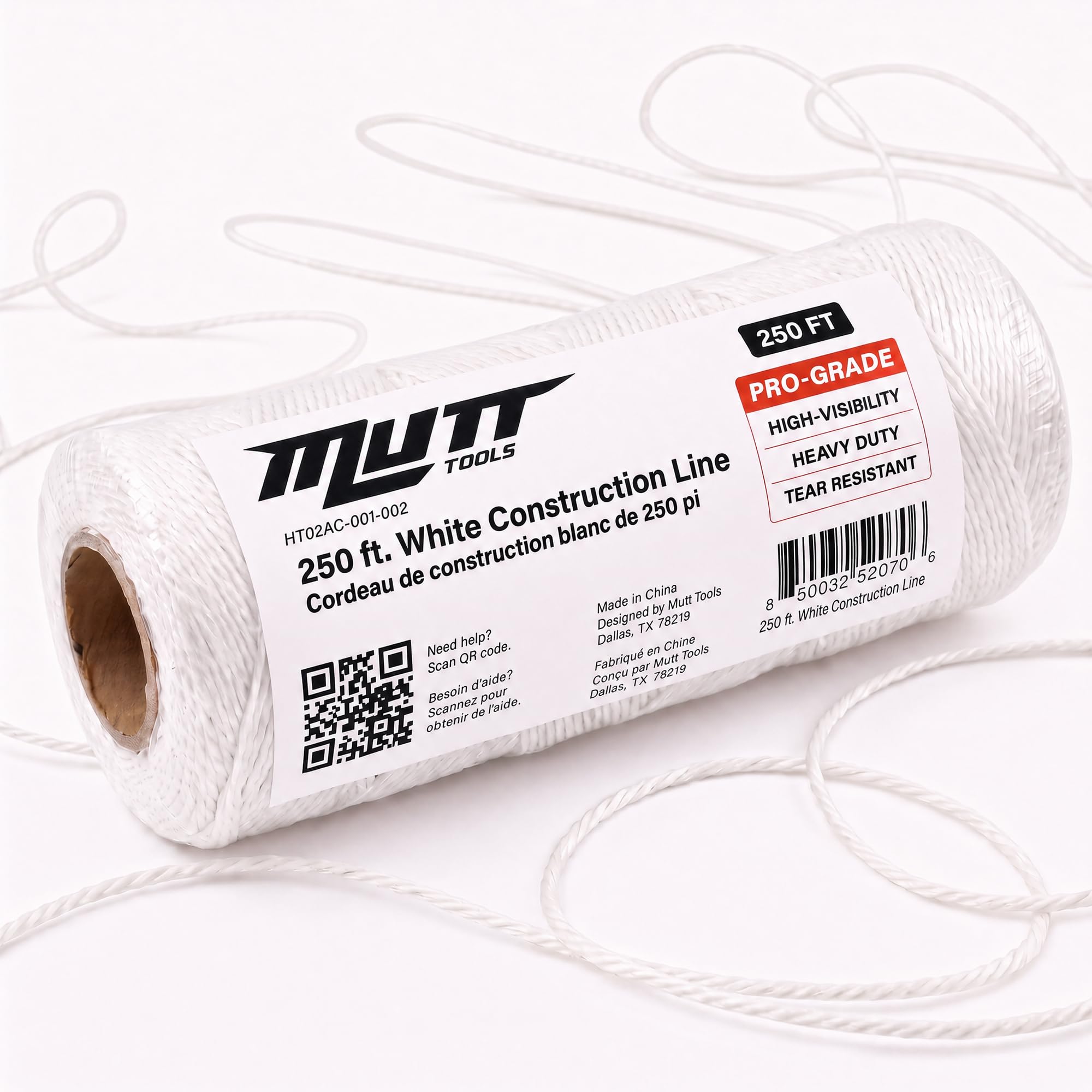 Mutt Tools #18 Braided Nylon Mason Construction String Line