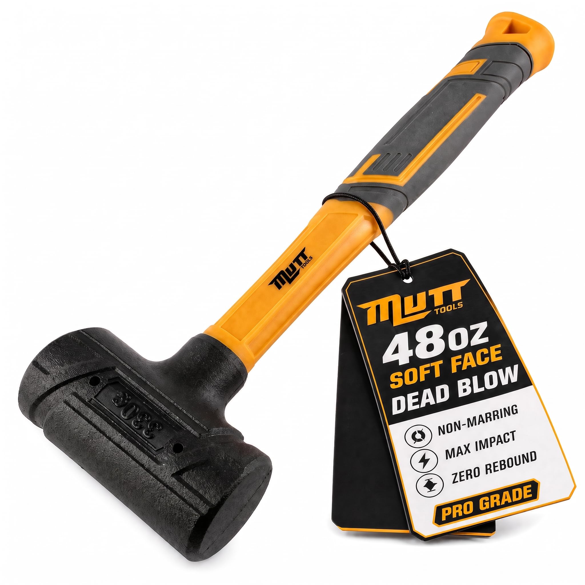 Mutt Tools Soft Face Dead Blow Hammer - Deadblow Mallet Soft Face