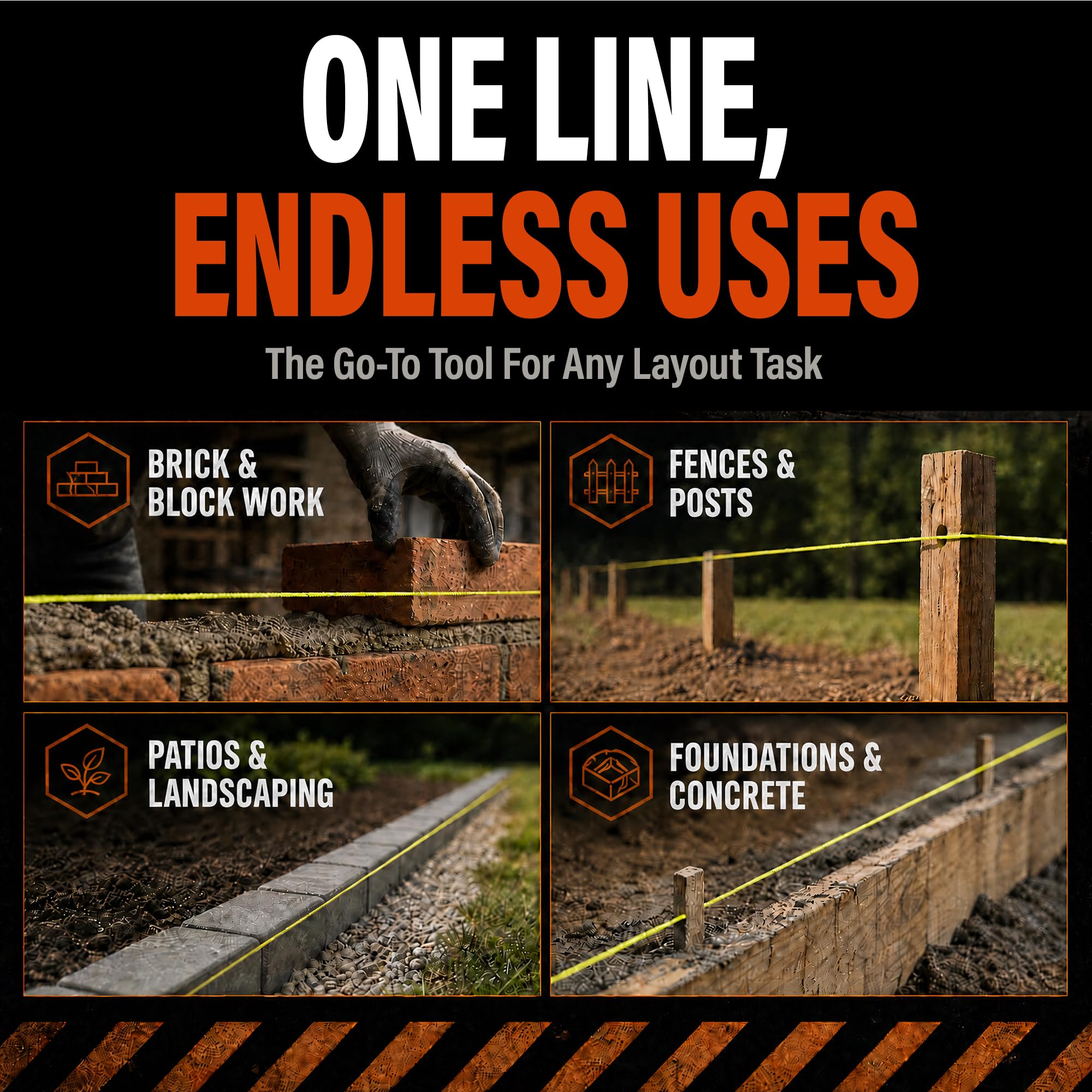 Mutt Tools #18 Braided Nylon Mason Construction String Line