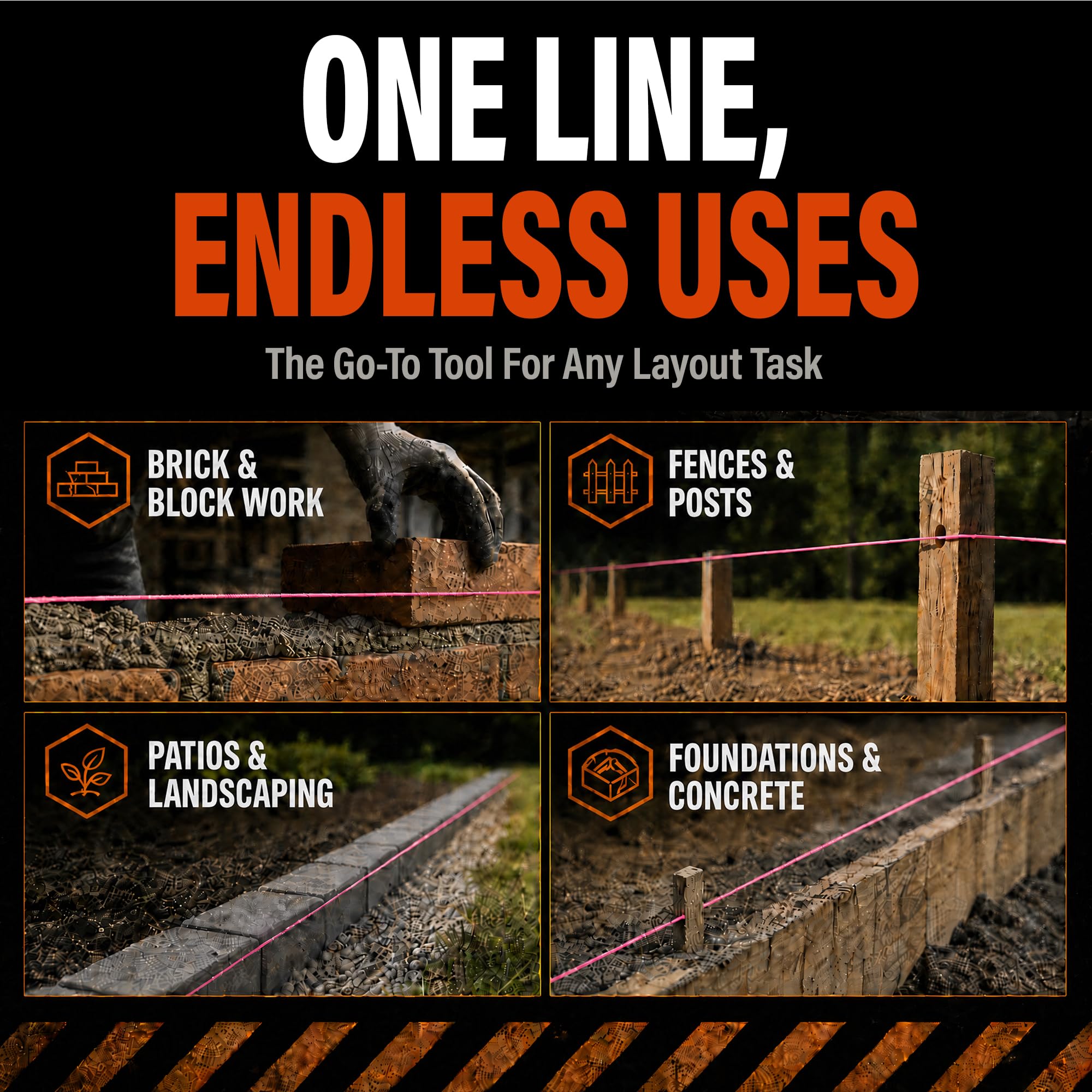 Mutt Tools #18 Braided Nylon Mason Construction String Line