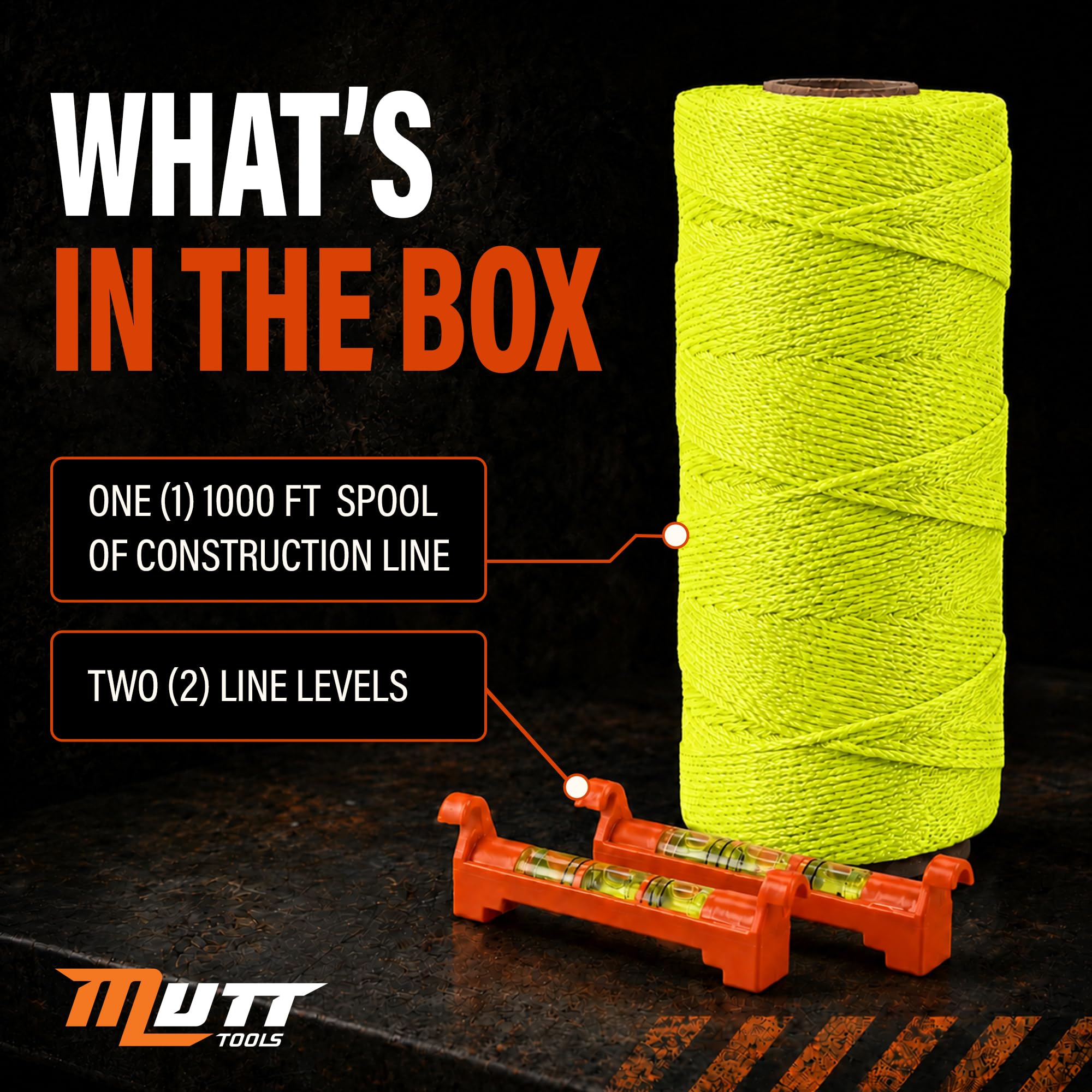 Mutt Tools #18 Braided Nylon Mason Construction String Line