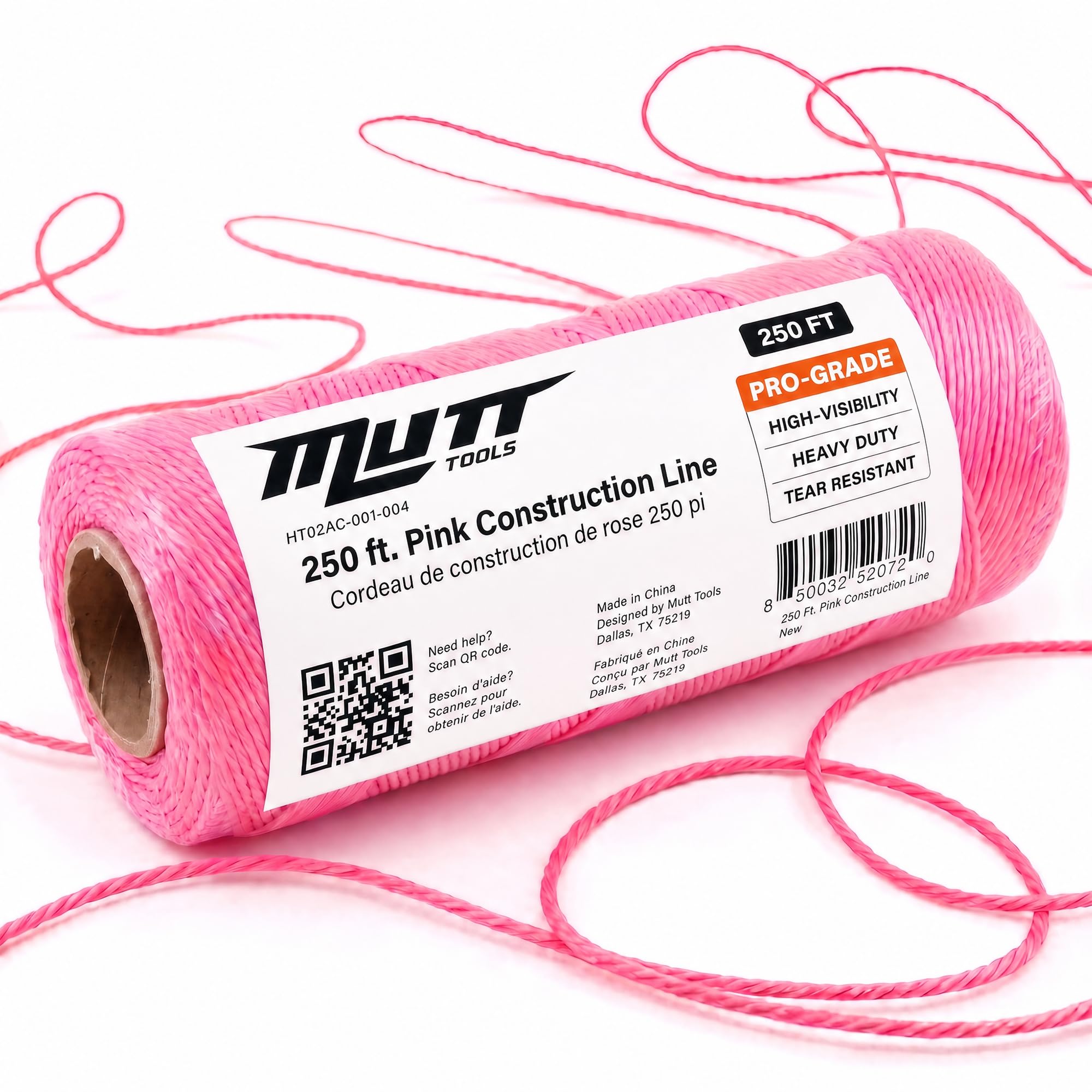 Mutt Tools #18 Braided Nylon Mason Construction String Line