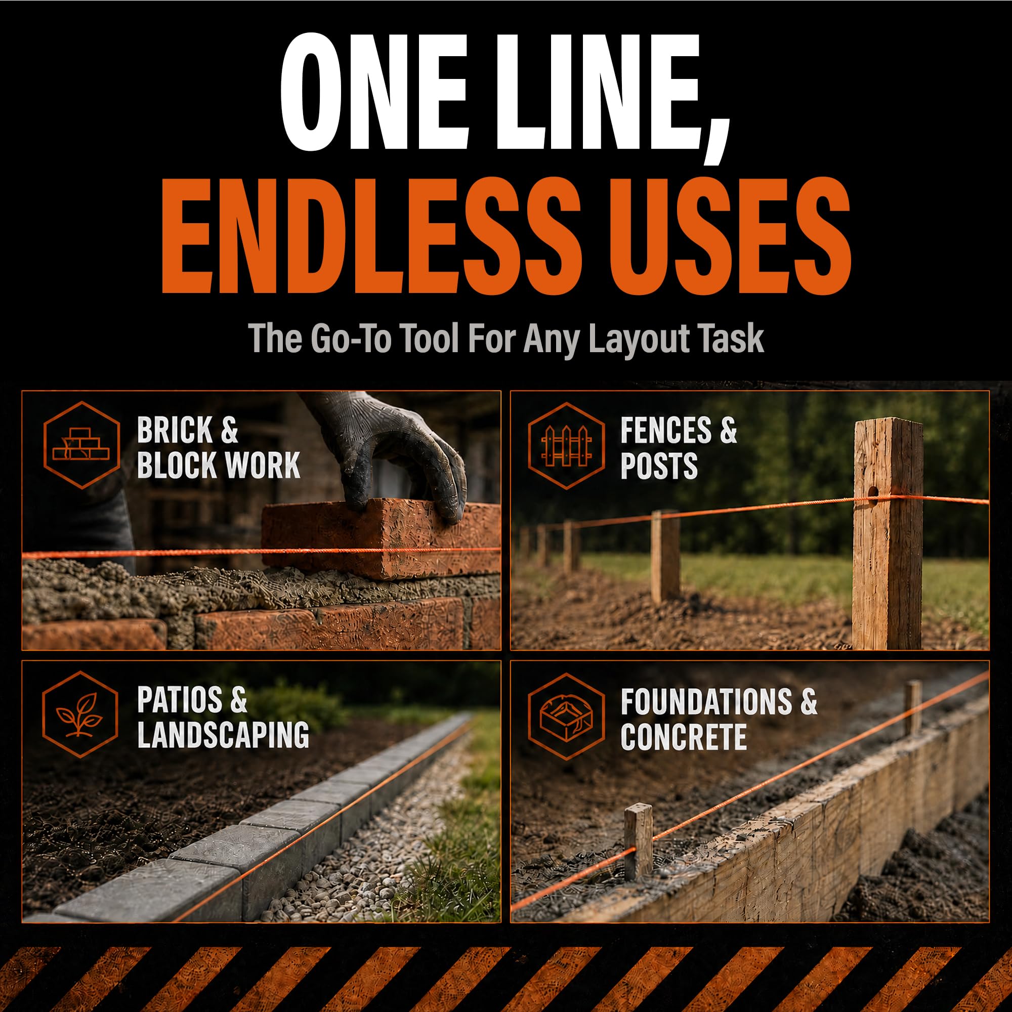 Mutt Tools #18 Braided Nylon Mason Construction String Line