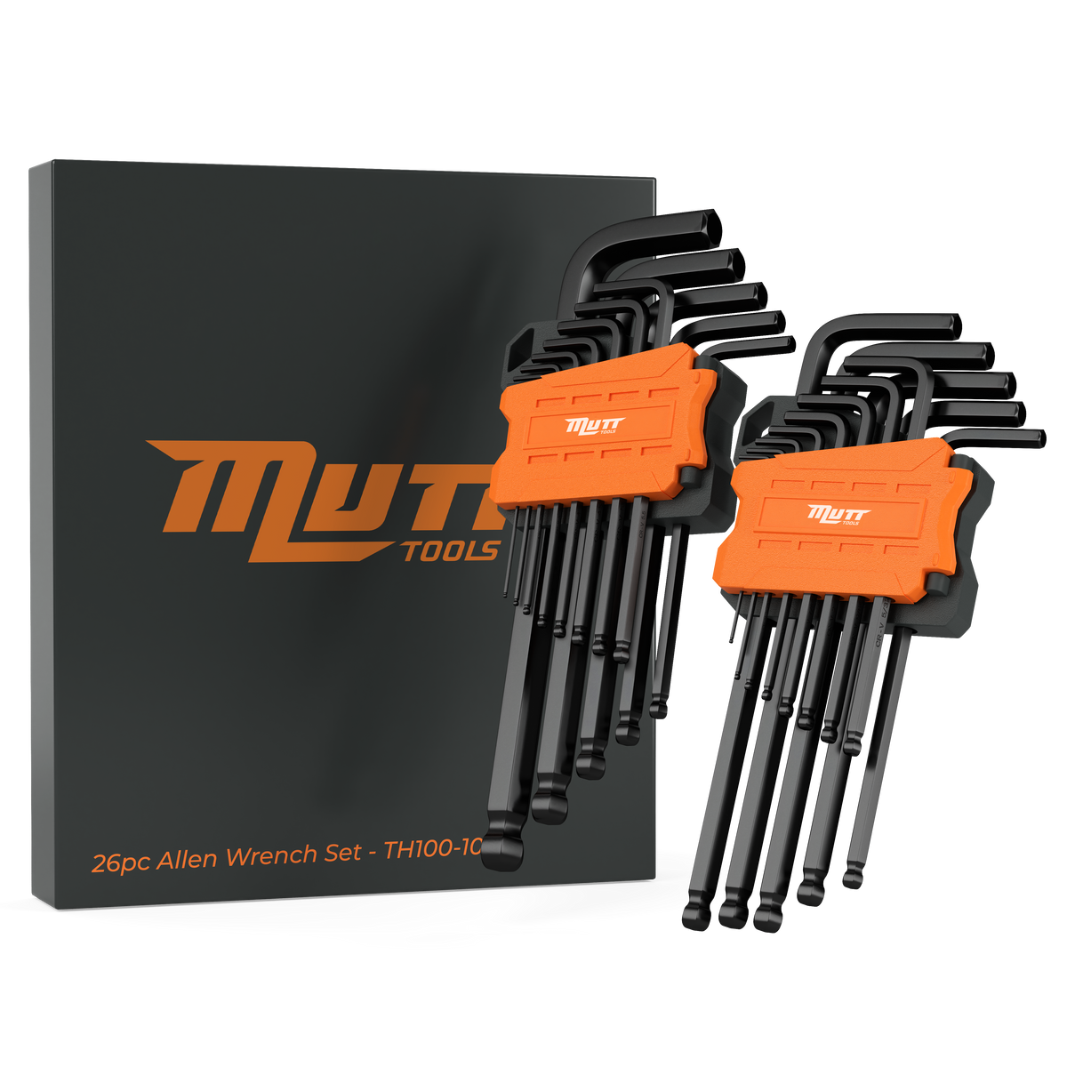 26pc L-Key Allen Wrench Set | Metric & SAE Ball End Hex Keys