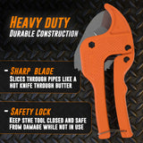 1.5” PVC Pipe Cutter – Heavy Duty Ratcheting PVC Cutter