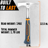 Welding Chipping Hammer – 14 oz Welding Hammer for Chipping Slag
