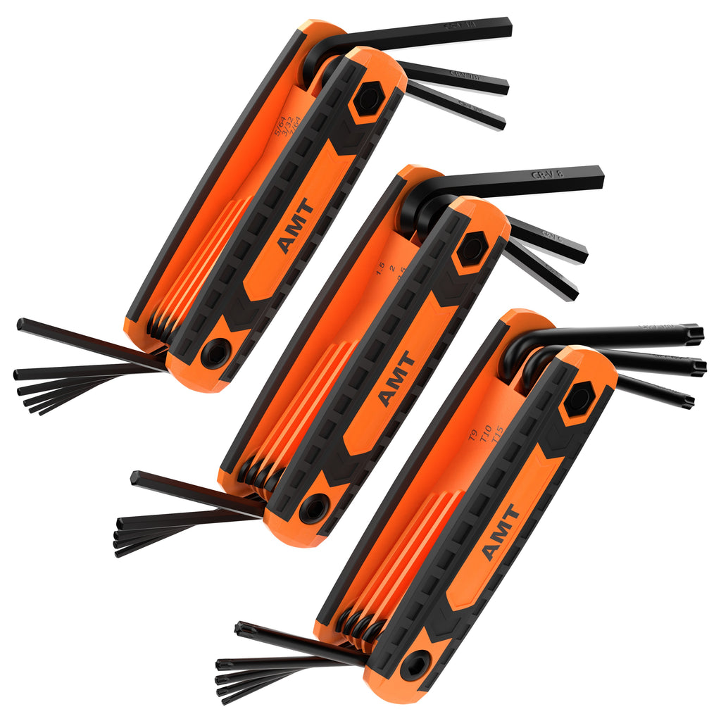 Allen Tool Kit 25pc Folding Allen and Torx Wrench Set | Includes Metric, SAE Hex Key ...