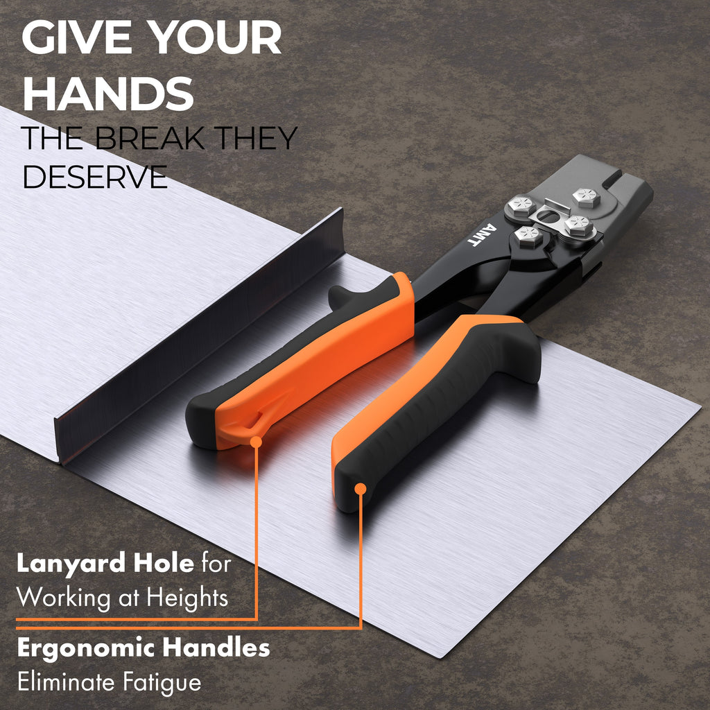 Snap Lock Punch Tool for Easy Sheet Metal and Gutter Joining Mutt Tools